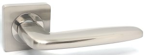 Ручка дверная KEDR R06 06-766 SN CP ( сатин / хром )